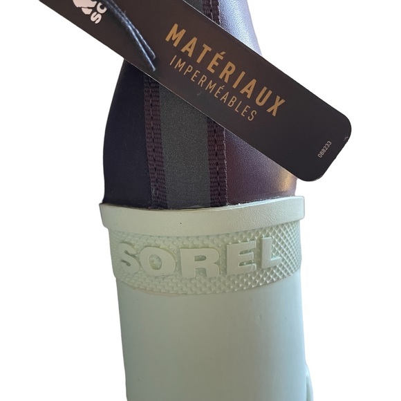 Sorel Brex Heel Chelsea Leather Bootie In Cinder Sea Sprite Size 9.5 - Picture 9 of 13